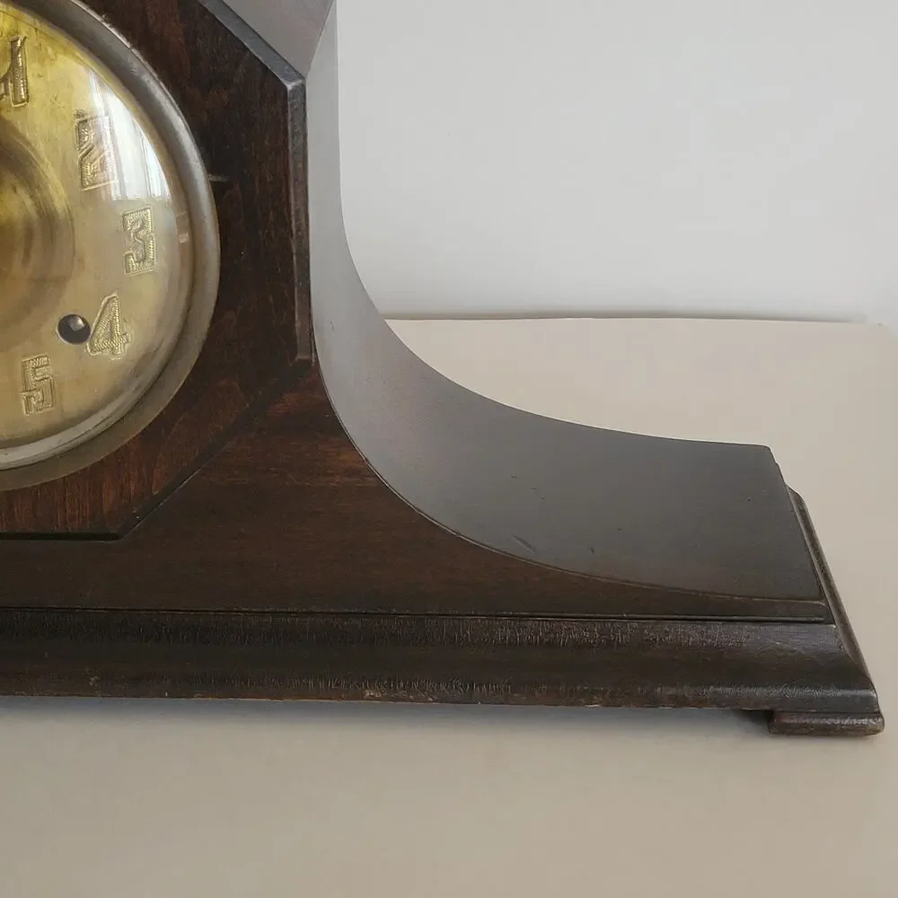 Vintage Antique New Haven Harmoniste Mantle Clock Harmony Duo Chime